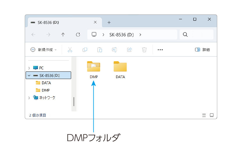 DMPフォルダの図