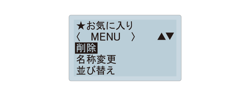 お気に入り登録設定